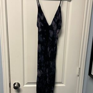 Young Fabulous and Broke Black, Purple Gray Tie-Dye Dress